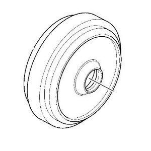 Idler wheel without bracket, JCB