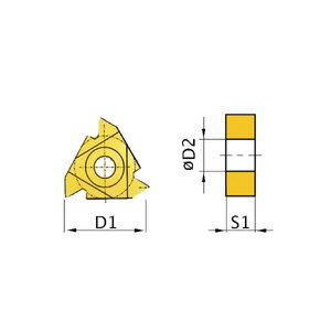 Spare insert ISO 16ER AG60 5pcs