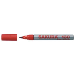 Žymeklis PEN-TOUCH SAKURA 130 raudona apvalus galas 