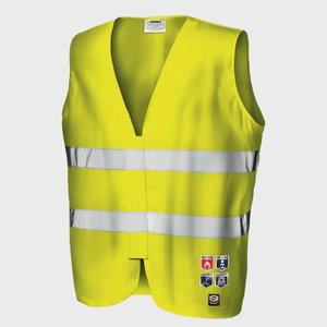 Vest MC3538E1S  antistatic, hi-vis CL2, yellow, Sir Safety System