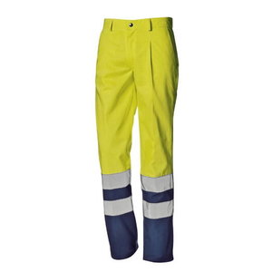 Keevitaja püksid multi Supertech kõrgnähtav CL3, kollane/sin, Sir Safety System