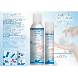 Putu dezinfekcijas līdzeklis rokām WS 3527S, aerosols 200ml 
