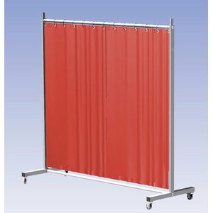 Welding screen Robusto with curtain, orange W215 x H210cm, Cepro International BV