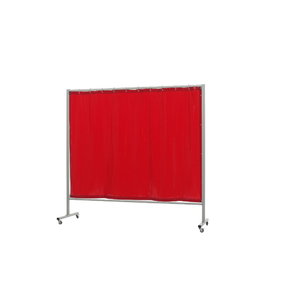 Welding screen with curtain, orange, W215 x H200cm Omnium Single, Cepro International BV