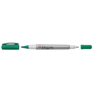 Žymeklis IDENTI-PEN žalias 2 galai 1,0/0,4mm 