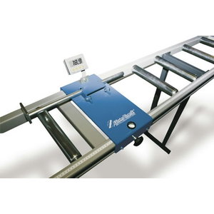 Roller table with length measuring unit, Metallkraft