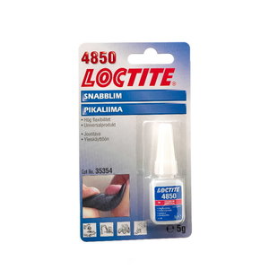 Momentiniai klijai (lankstūs) LOCTITE 4850 5g