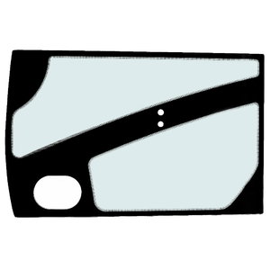 Door glass, lower, tempered for CAT wheeled excavator