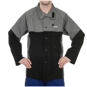 Welders jacket Arc Knight, cotton and leather 2XL, Weldas