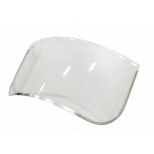 Face shield, polycarbonate, metal border 
