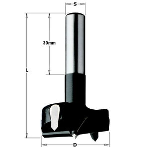 Grąžtas lankstams HW Z2+2  S=8X30  D=30X60  RH 