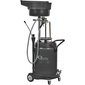 100l waste oil suction collector, gray+ glas bowl, Orion