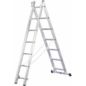 Combination ladder, three-section 9 steps, Alpe
