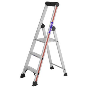 Step ladder with safety platform SC40, 3 steps 4026, Hymer