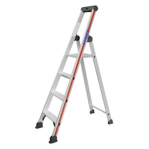 Step ladder with safety platform SC40, 4 steps 4026, Hymer