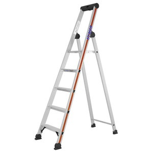 Step ladder with safety platform SC40, 5 steps 4026, Hymer