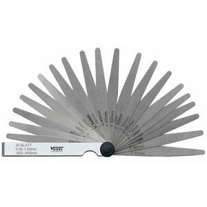 Feeler Gauge Set 0,03-1mm 32 blades, Vögel
