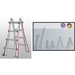 Telescopic ladder 4x6 steps 3.46-6,26m 4142, Hymer