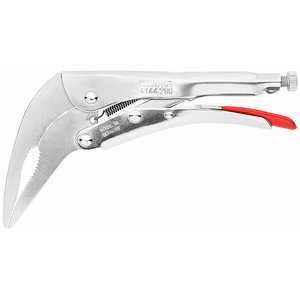 Fiksuojamos replės lenktos  200mm D30mm, Knipex