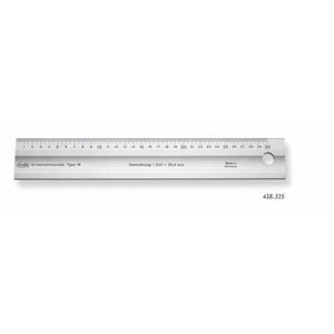 Ruler 418 1500mm, without graduation, Scala