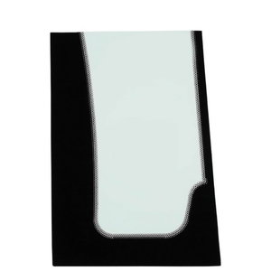 Front glass, lower, left, tempered KOMATSU WB 5/8 series