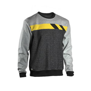 Sweatshirt 4558+, grey/light grey/yellow, Dimex