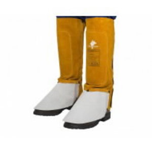 Golden Brown™ split cowleather welding spats (pair), 36 cm l 