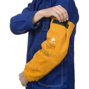 Piederumi metinātāju darba apģērbam, piedurknes Golden Brown XL, 52cm, pāris, STD
