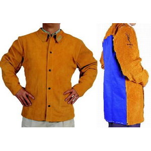 Кожаная куртка для сварщиков, коричневая, размер М, WELDAS