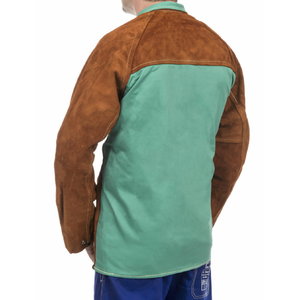 Weldingjacket Lava Brown 81cm, cowleather/cotton L, Weldas
