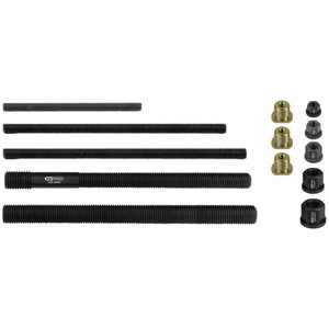 Pull rod, collar nut, adapter set, 13 pcs, KS Tools