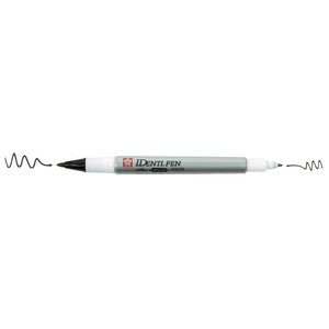 Marķieris PEN-TOUCH melns 2 gali 1,0/0,4mm, Sakura