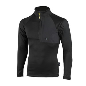 Thermal t-shirt 4463+ quarter zip, long sleeves, black, DIMEX