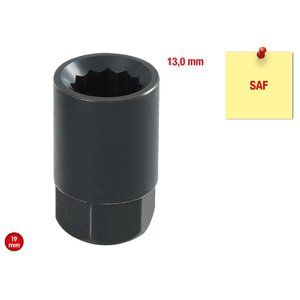 SAF brake disc socket 12 point, 13mm 13mm