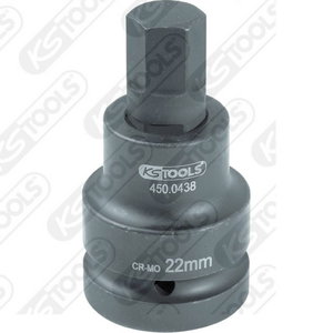 1" Impact bit socket for hexagon screws, 32mm, KS Tools