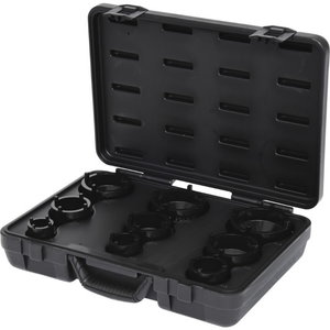Socket set for KM groove nuts, studs exterior, 9 pcs