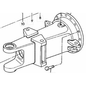 Axle arm, front, RH 