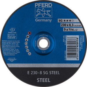 Шлифовальный диск SG-E 230x8,3x22mm A24R, PFERD