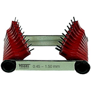 Šablonas purkštukams  0,45-1,50mm (20 šablonų), Vögel