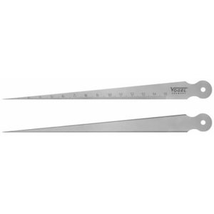 Taper Gauge 1 - 15mm/0,1mm hardened, flat and conical, Vögel