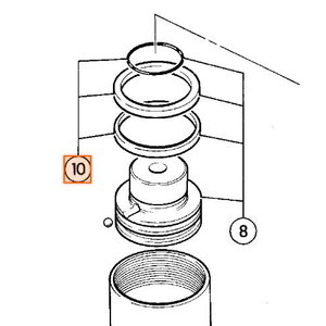 Riebokšlių rinkinys, hidraulinio cilindro 