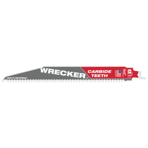 Sabelio pjūklo geležtė Wrecker Carbide 230mm 6TPI