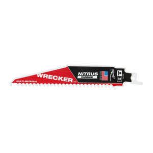 Sabre saw blade for metal WRECKER™ Nitrus Carbide, 5 pcs 150mm 6TPI