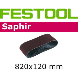 Slīpēšanas lente SAPHIR 120x820mm P120, Festool