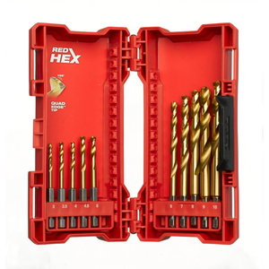 Metallpuuride komplekt HEX 10 osa ¨3-10mm HSS-G TiN, Milwaukee