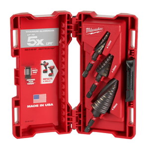 Step Drill ShW Set-3pc, Milwaukee