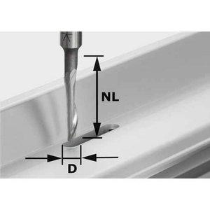Router bit for aluminium HS, S8, D5/NL23