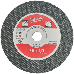 Pjovimo diskas PRO+ 5vnt 76x1/10mm, Milwaukee