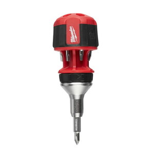 Compact multi-bit screwdriver, 8 pieces 