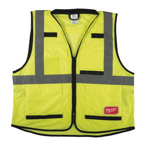 HI-VIS VEST PREMIUM YELLOW S-M